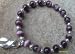 Purple Awareness Ribbon Charm Bracelet - Lupus Fibromyalgia Alzheimer's Add, Adhd, Alzheimer's, Animal Abuse, Anit-violence, Arnold Chiari Malformation (Alt Teal), Chronic Pain, Colitis (Alt Blue), Crohn's Disease (Alt Blue), Cystic Fibrosis, Domestic Violence, Epilepsy (Alt Lavender), Fibromyalgia (Alt Cranberry), Fibromyalgia in Men, Harmony, Homelessness, Leimyosarcoma, Lupus (Alt Orange), Macular Degeneration, Mucolididoses, No Unattended Kids in Cars, Pancreatic Cancer, Pancreatitis (Chronic), Religious Tolerance, Rett Syndrome, Sjorgren's Syndrome, Thyroid Cancer (Alt Specific Ribbon) and Victims of 9/11 Awareness Bracelet - Purple Cat's Eye Glass Beads