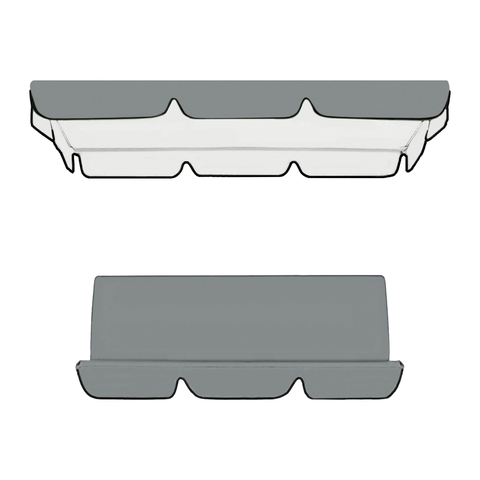 Coprisedile di Ricambio per Dondolo da Giardino, Copertura Dondolo, Coperture di Ricambio per Panchine da Esterno, per 2 e 3 Posti, Impermeabile e Resistenti ai Raggi UV