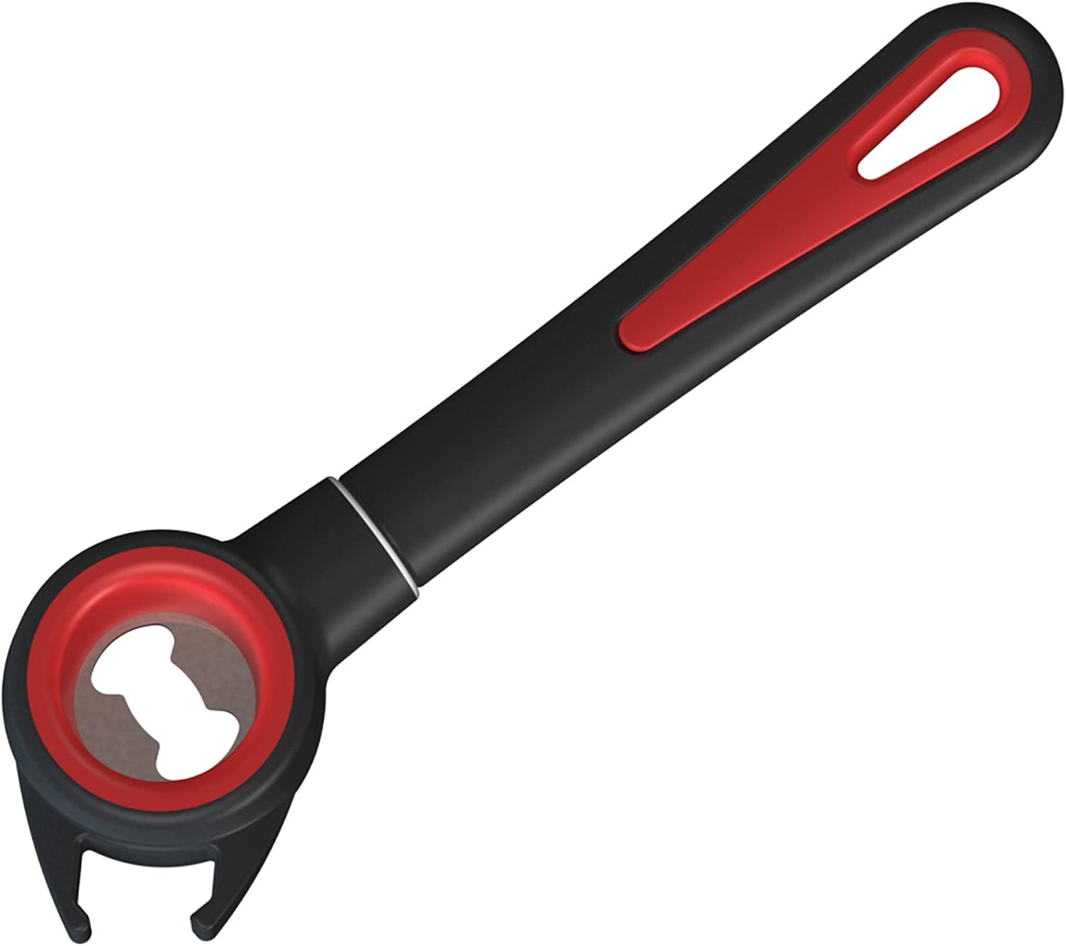 Westmark Gallant 29482270 Multi-Opener, for Lids, Bottle Caps, Screw Caps, Plastic/Rustproof Stainless Steel, Gallant, Black/Red/Silver image 2
