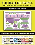  Recortables para montar (Ciudad de papel: Crea tu propia ciudad usando 20 plantillas): Un regalo genial para que los niños pasen horas de diversión haciendo manualidades con papel.