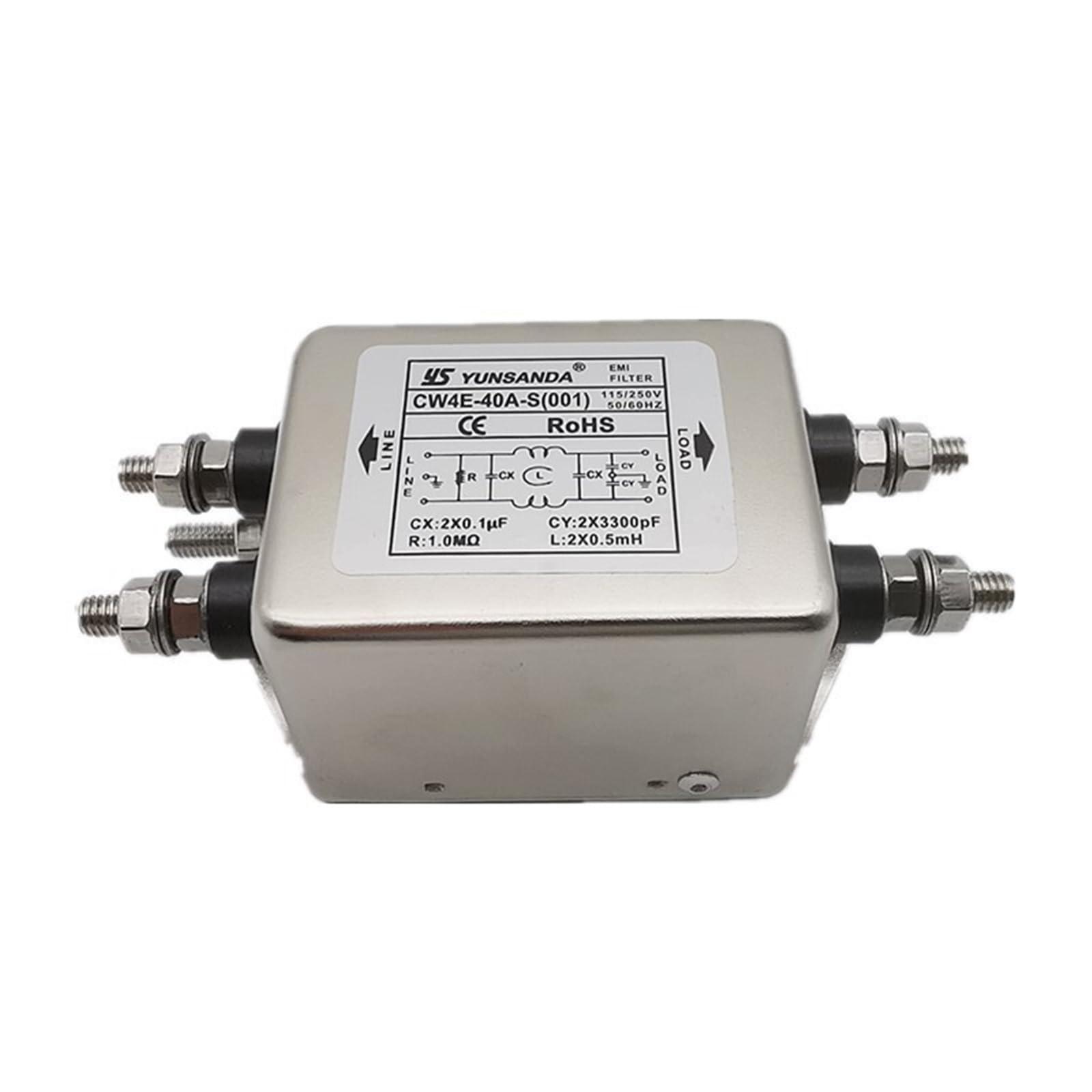 Filtro di alimentazione CW4E-40A-S(001) monofase 220V40A
