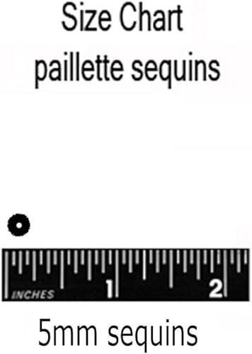 Miniatura 2 de Lentejuelas planas de 0.197 in ~ Borgoña vino rojo metálico ~ lentejuelas sueltas Paillette para bordado, apliques, ar