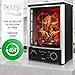 Nutrichef Vertical Countertop Oven with Rotisserie, Bake, Broil, & Kebab Rack Functions - Adjustable Settings - 2 Shelves - 1500W - Thanksgiving Turkey - Includes Grill, Kebab skewer racks & bake pan