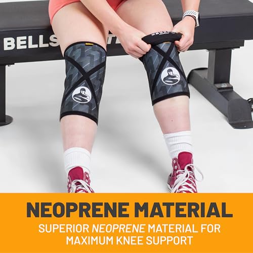 Bells of Steel Powerlifting Knee Sleeves for Men and Women, 7mm, Neoprene Knee Sleeve, 1 Pair of Knee Cover, New Size Chart4