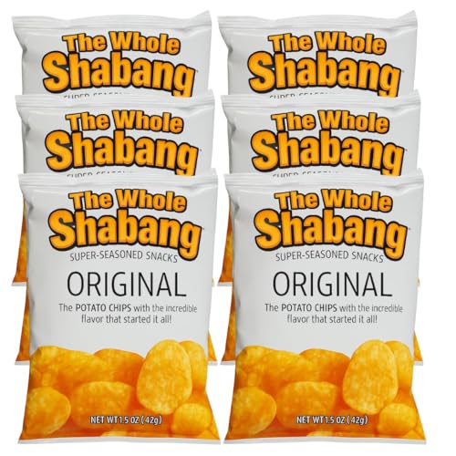 The Whole Shabang Original Potato Chips by Moon Lodge – 12 Pack of 1.5 oz Bags – Bold Flavor, Commissary Favorite Snack, Variety