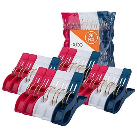 Premium Beach Towel Clips – 20 Pack Chair Clips Heavy Duty – Cruise Ships, Laundry, Beach and Pool Cover