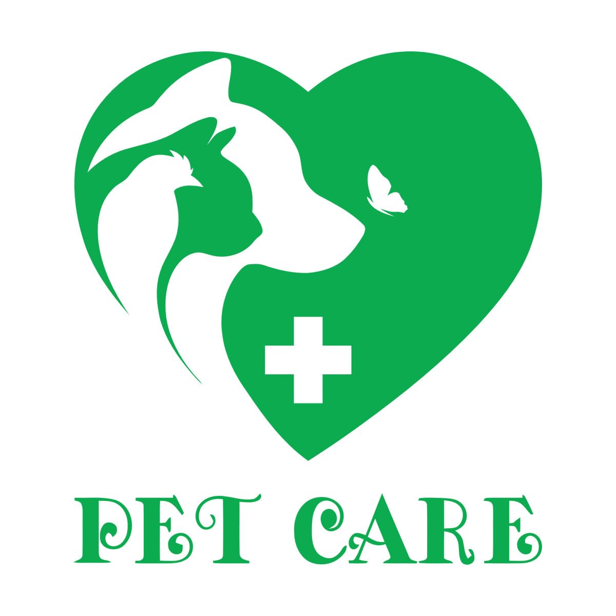 Vinyl Wall Stickers Pet Care Shop Grooming Nursery Animals 36x40.2cm Art Decoration Small Green — image 1