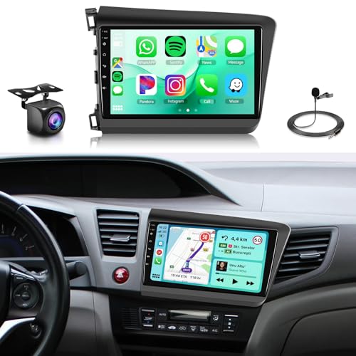 Image of [4+64G] Android 15 Car Radio for Honda Civic 2012 2013 2014 2015
