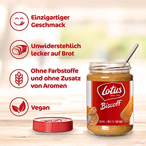 Lotus Biscoff broodbeleg, 400 g, Classic Lotus Biscoff crème, karamelsmaak, veganistisch, zonder toevoeging van aroma's… - Image 5