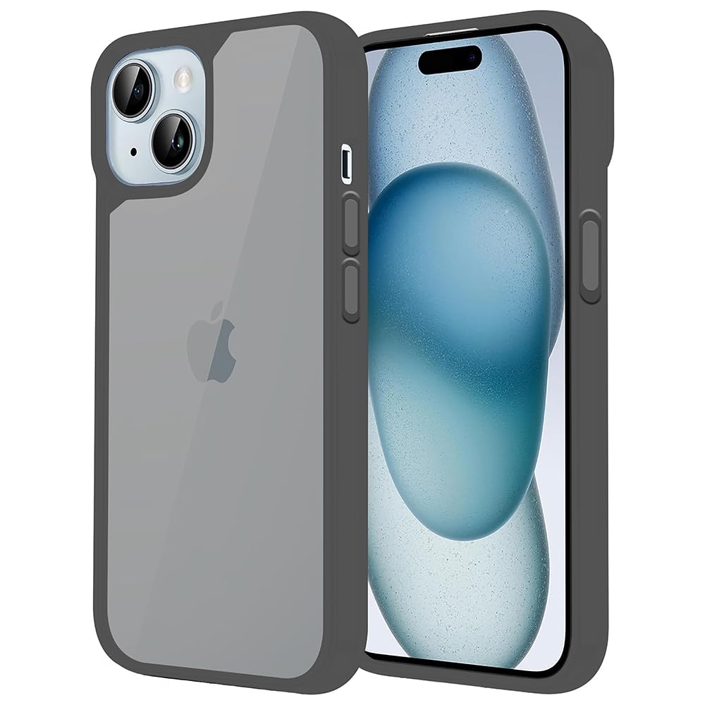 Amazon Brand-Solimo Basic Case for Apple iPhone 15 (Silicone_Clear/Black) (B0DGCQ7T1L) Amazon Price History, Amazon Price Tracker