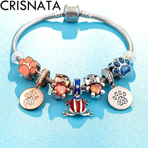 Animal Pets Charm-925 Sterling Silver Cute Rabbit, Night Owl Bird, Flying Pig, Myth Unicorn, Peace Bird Pigeon, Manta Ray, Bear, Frog, Black Butterfly Beads, fits European Charms Bracelet, Gifts for Daughter/Mom 5