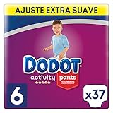 Dodot Activity - Pants Pañal-Braguita Talla 6, Fácil de Cambiar con Canales de Aire, 37 Pañales, 15+ kg