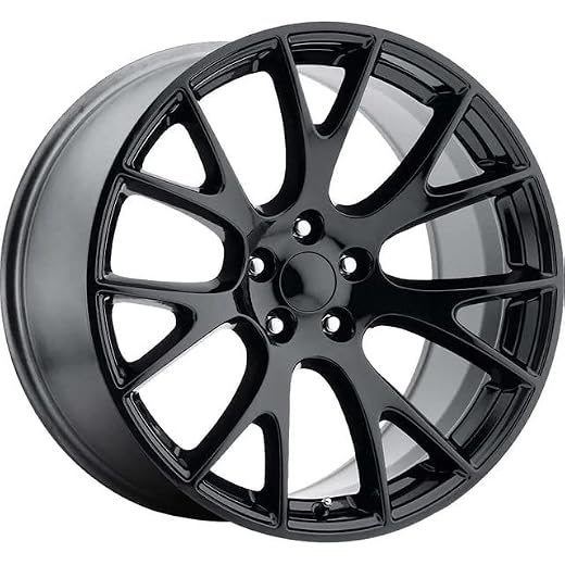 1 OE Concepts Hellcat SRT Gloss Black Wheel 22X9 5X115 22" Compatible with Dodge Charger Challenger 2015