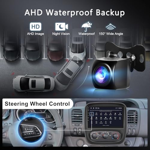 2G+64G Android Autoradio für Renault Traffic 3 2014-2021/Opel Vivaro B 2014-2018 mit Wireless Carplay Android Auto, Hodozzy 9 Zoll Touchscreen Navi DSP Bluetooth WiFi FM/RDS Radio, Lenkradsteuerung