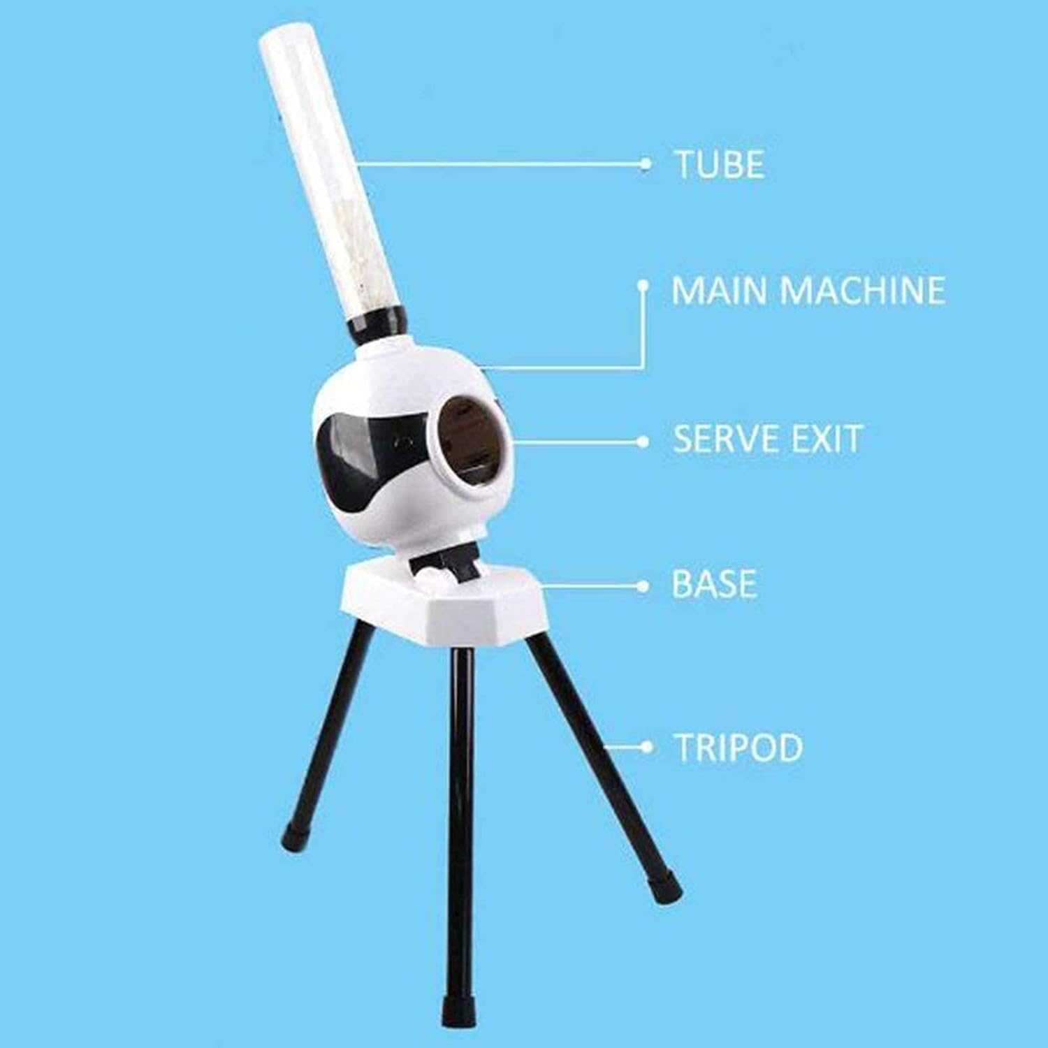 Badminton Ball Machine, Badminton Equipment, Easy Setup Practice Machine Badminton Auto Start Portable Robot Set for Teenagers