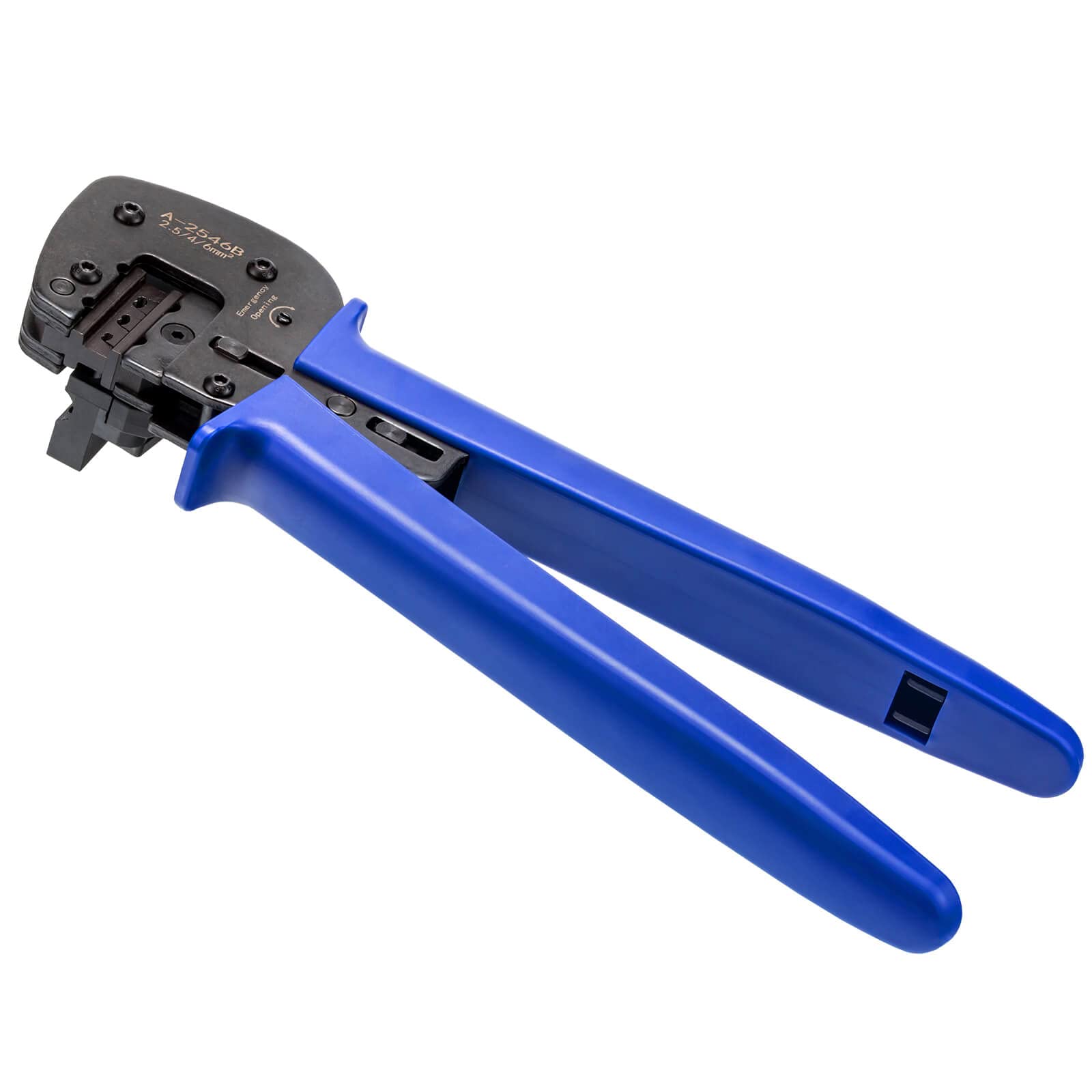 hb-digital Pinza a crimpare professionale per connettori solari di Solar sezione Ø 2,5/4/6 mm² Pinza di precisione cavo solare linea di alimentazione set di utensili per crimpatura solare PV azzurro