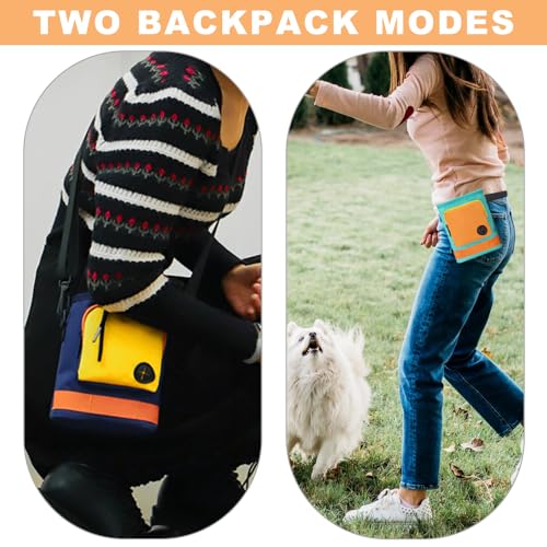 Zasjon Leckerlitasche für Hunde, Leckerlibeutel für Hunde Gassi Tasche Hund Futterbeutel Hundetraining, Hundeleckerli Tasche für Training Welpenerziehung