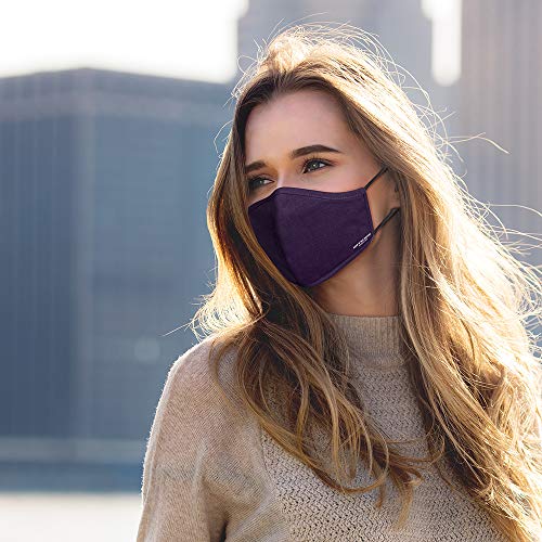 Image of KENNETH COLE Unisex Multicolour PACK OF 3 100% Cotton Anti Pollution Anti Heat Anti Dust Mask Multilayer Reusable Outdoor Face Mask