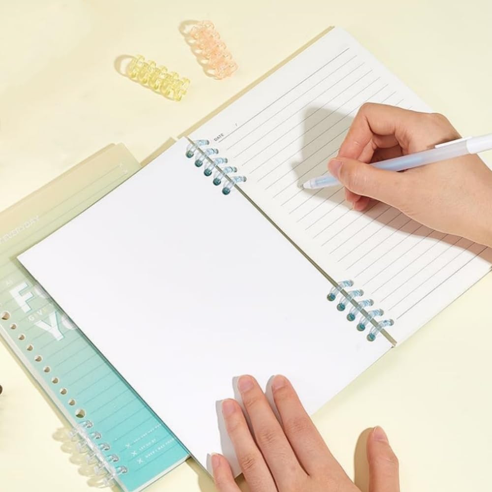 Amazon | バインダーリング 24個セット 6色入 5穴 13mm リーフ