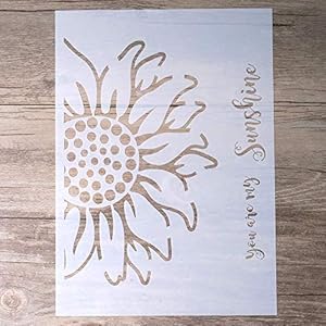 Slgift Sonnenblumen-Schablone ST2130 Malerbedarf