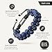 RTZN® Lapis Lazuli Bracelet for Men – Premium Artisan Handcrafted Authentic Blue Lapis Lazuli Mala Bead Bracelet – Adjustable Beaded Bracelets for Men (Morocco)