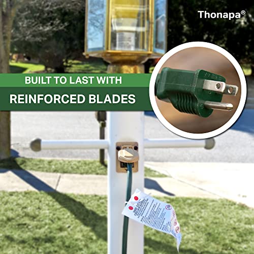 Thonapa Green Outdoor Extension Cord 200 Ft- 16/3 Sjtw Weatherproof Extra Long Outdoor Extension Cable With 3 Prong Grounded Plug - Great For Outdoor Lights Decoration, Landscaping, Lawn & Gardens #TOP4