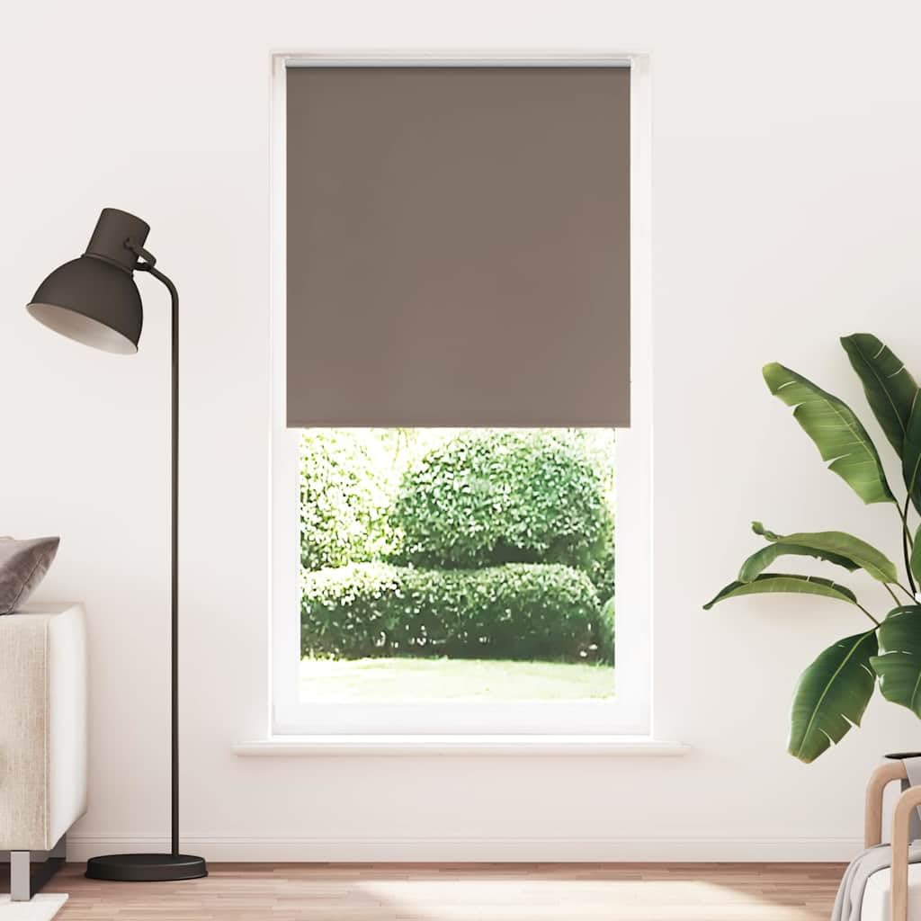 Roleta zaciemniająca do kawy 110 x 210 cm | 100% poliester, łatwy do czyszczenia, montaż na ścianie lub oknie, zabezpieczenie przed dziećmi