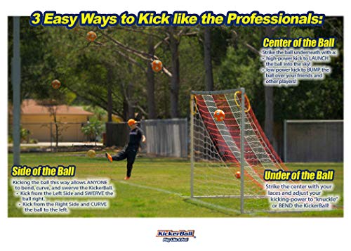 image for Kickerball - Curve and Swerve Soccer Ball/Football Toy - Kick Like The