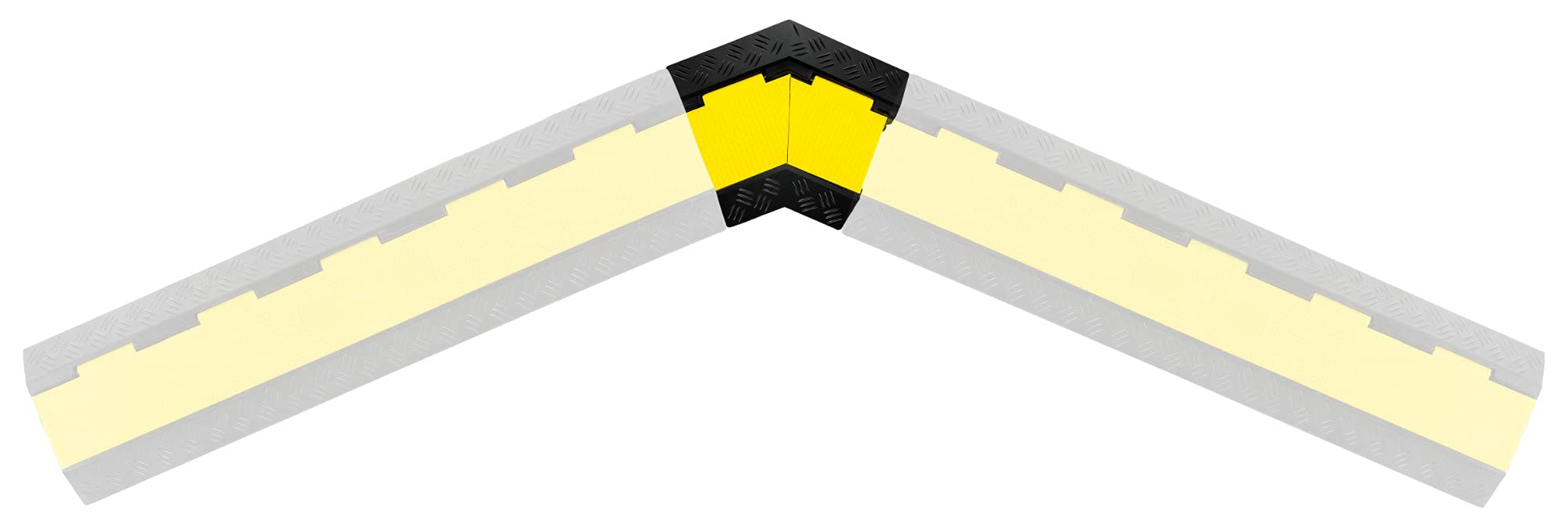 2X Pronomic Protector 2-100CA V3 45° Kabelbrückeneckstück Set- 2X 45°-Eckstück - Schwalbenschwanz-Verbinder - Belastbar bis zu 7,5 t - Geeignet für den Außeneinsatz
