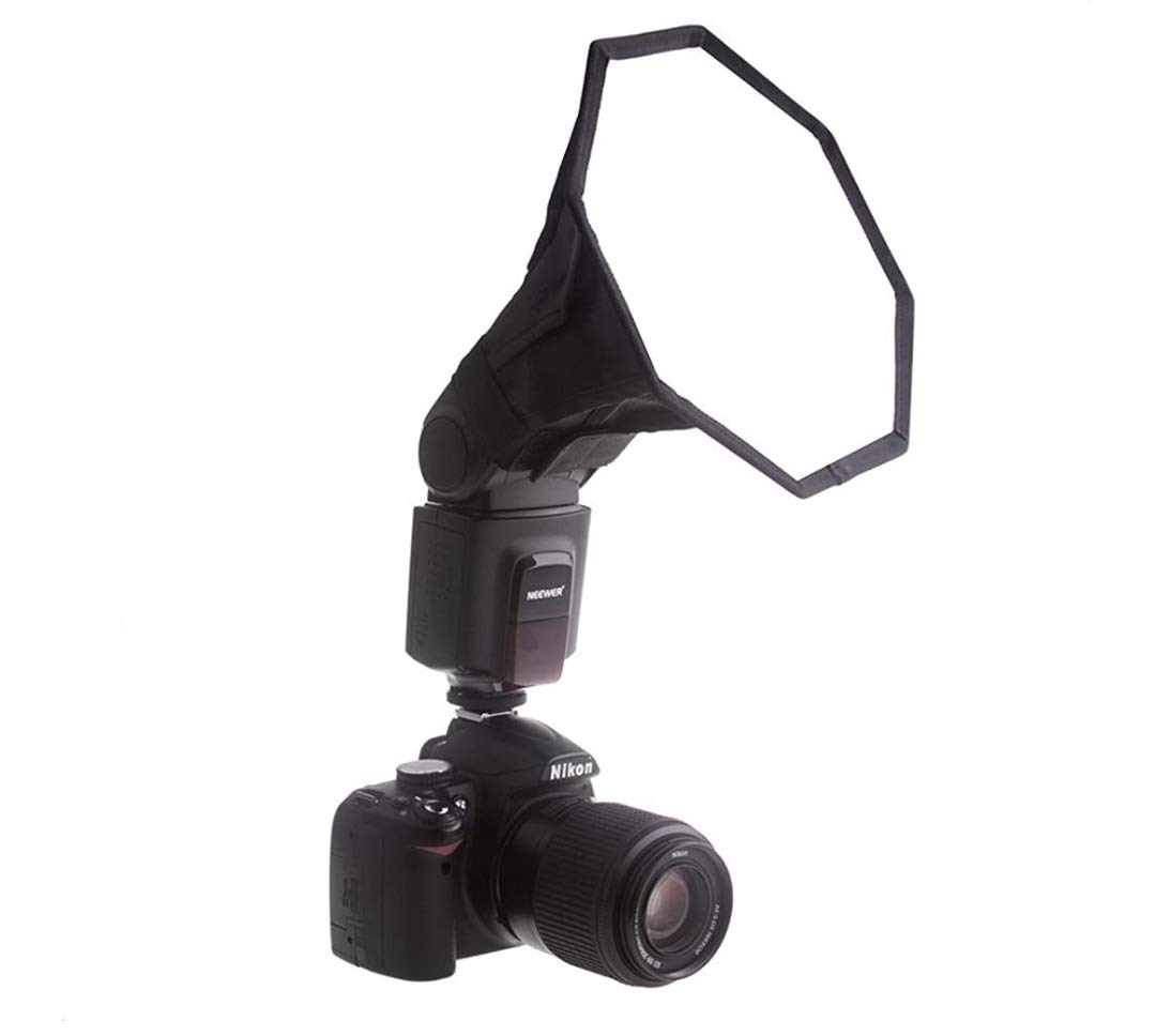 VTS Universal Portable Quick Setup Speedlite Octagona Diffuser Softbox for Nikon Canon Speedlite, Octagon Diffuser Studio Softbox Flash Diffuser for Cameras (9inch.)-image-44