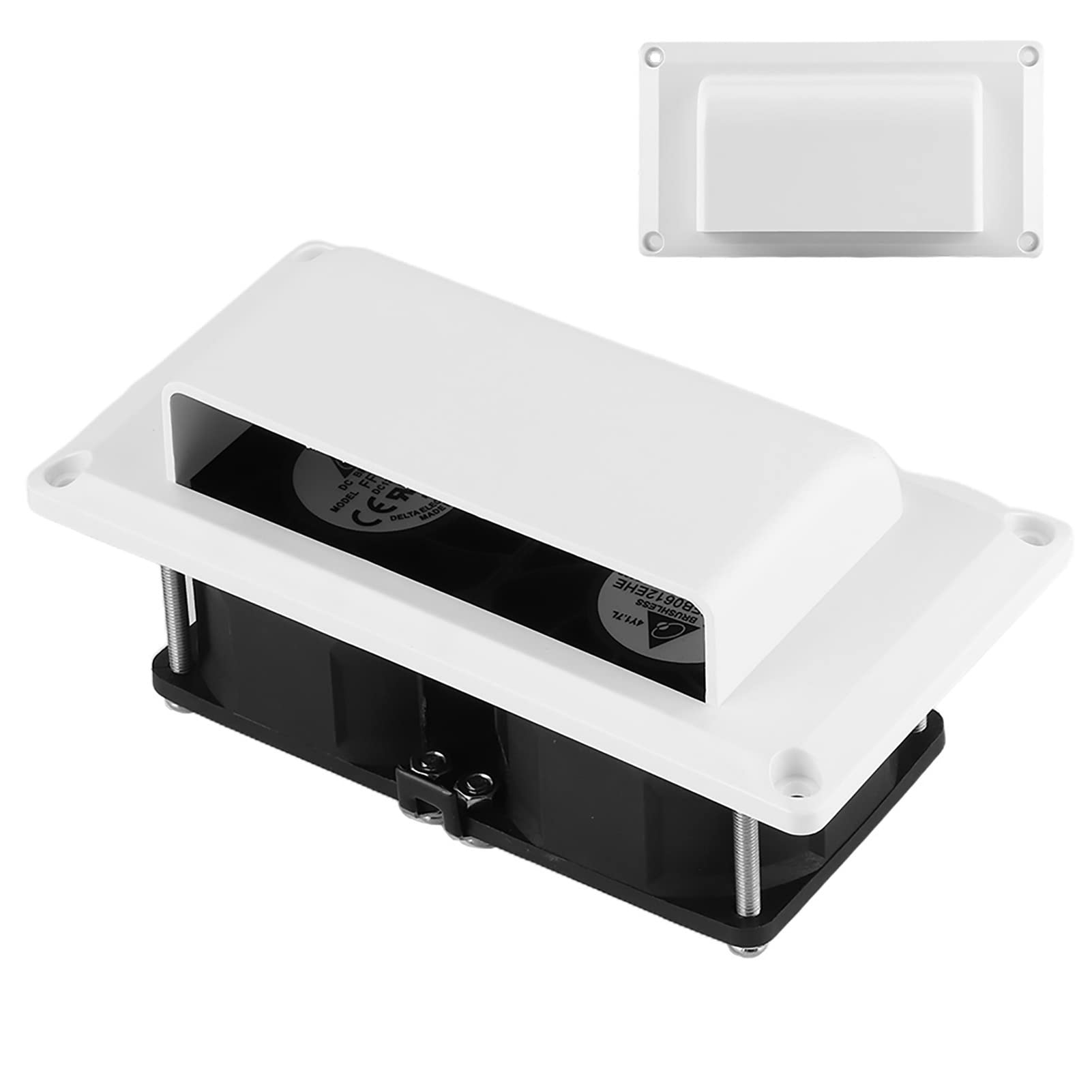 Ventilatore Di Scarico 12v Ventola Laterale Per Camper, Griglia Di Ventilazione Interna 12v Set Di Ventole Di Scarico Per Roulotte Camper Rimorchio Accessori Con Viti Di Montaggio Ventola Universale