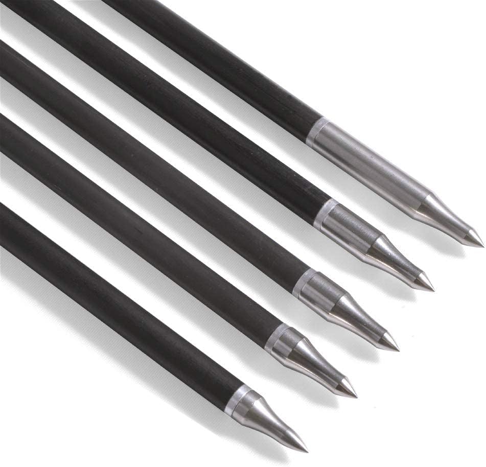 SHARROW 12 pcs Archery Field Points 75/100/125/150/200/250/300 Grain Broadheads Target Practice Field Tips Hunting Arrow Tip Screw-in Arrowhead for Recurve Compound Bow Crossbow