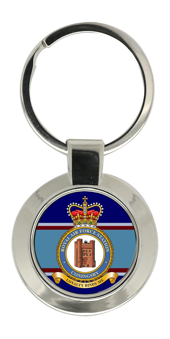 Giftshop Uk Unisex Silver Coloured Metal Raf Station Coningsby Key Ring