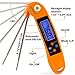 Digital Thermometer Talking Instant Read- Electronic BBQ- Great for Barbecue, Baking, Grilling, Cooking, All Food & Meat, Liquids- Collapsible Internal long Probe (Orange) By Surround Point