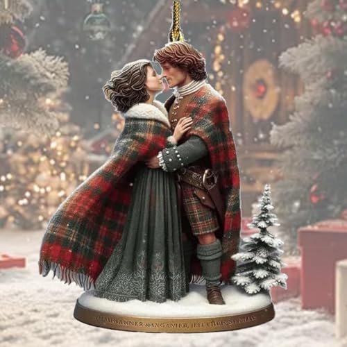 Outlander Christmas Ornament, Outlander Ornaments For Christmas Tree, Outlander Ornament, Personalized Acrylic Christmas Ornaments, Vintage Christmas 