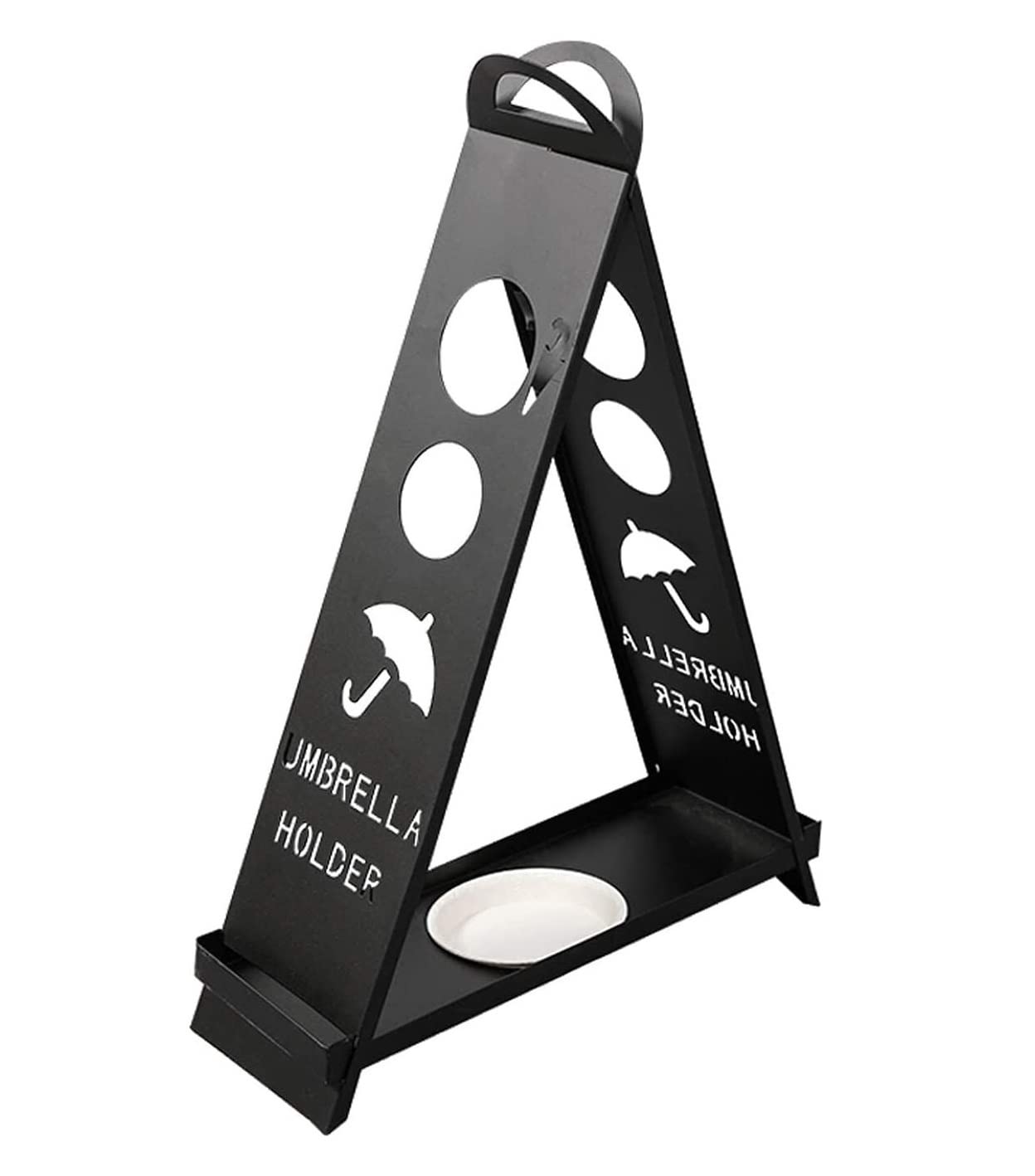 Porte-parapluie de forme unique pour une entrée de maison toujours sèche