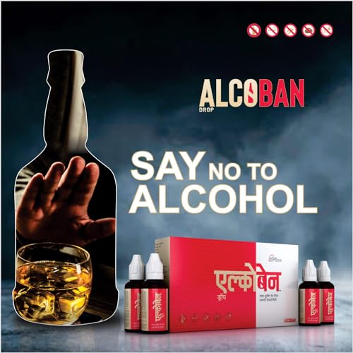 Image of Alcoban Anti-Addiction Drops Combo - Nasha Mukti for Alcohol, Smoking & Tobacco - Liver Tonic & Immune Booster (3 Bottles)