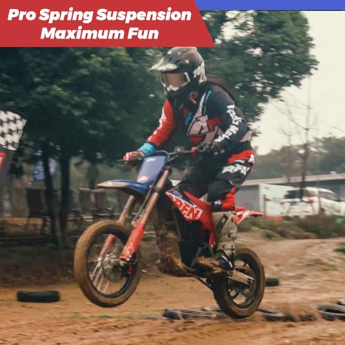 RFN E500 36V Kids Electric Dirt Bike, Electric Motorcycle with 700W Motor | 21.7 mph Max Speed, 15.5-Mile Range & 3 Speeds Off-Road Bike for Ages 4-8