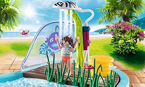 Playmobil Family Fun 70610 Small Pool with Water Sprayer, Water Toy, For ages 4+