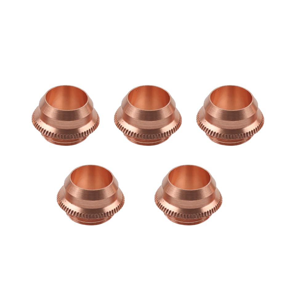Liru 5Pcs Plasma Cutter 9-8241 Torch Shield Cap Copper For SL60 SL100