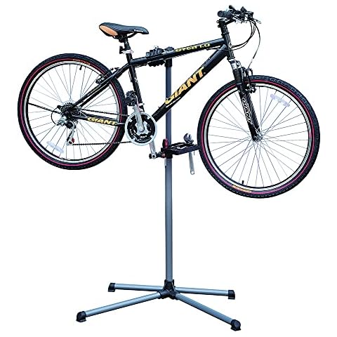 Kühnel Fahrradmontageständer, robuster Fahrradständer, für Mountainbike und alle Fahrradarten bis 30 kg, 360° drehbar, höhenverstellbarer klappbarer Fahrradständer Cover