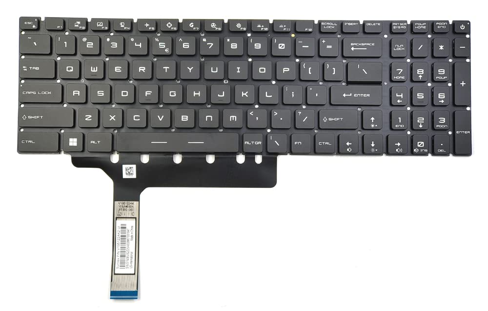 Amazon.com: Replacement Backlit Keyboard for MSI GE76 GE76-Raider