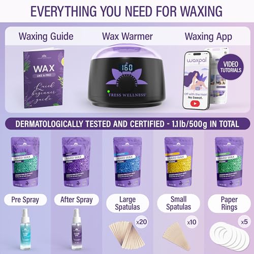 Tress Wellness BLACK PURPLE: FLOWER Waxing Kit For Brazilian Wax thumb #2