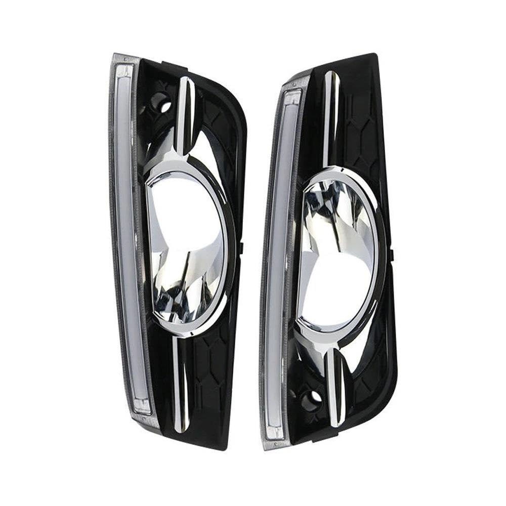 Luces de giro Luces LED De Circulación Diurna Coche 12 V, 2 Unidades Luz Conducción Intermitentes ABS DRL Antiniebla Decorativas Para Chevy Para Cruze 2009-2014 Indicador Intermitente Lateral