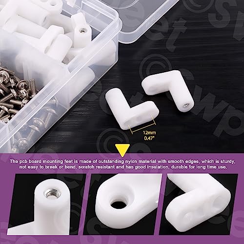 Swpeet 321Pcs Circuit Board Plastic Standoffs Mounting Hardware with M3 Male Female Nylon Hex Spacer Standoff Screw Nut Kit - Image 4