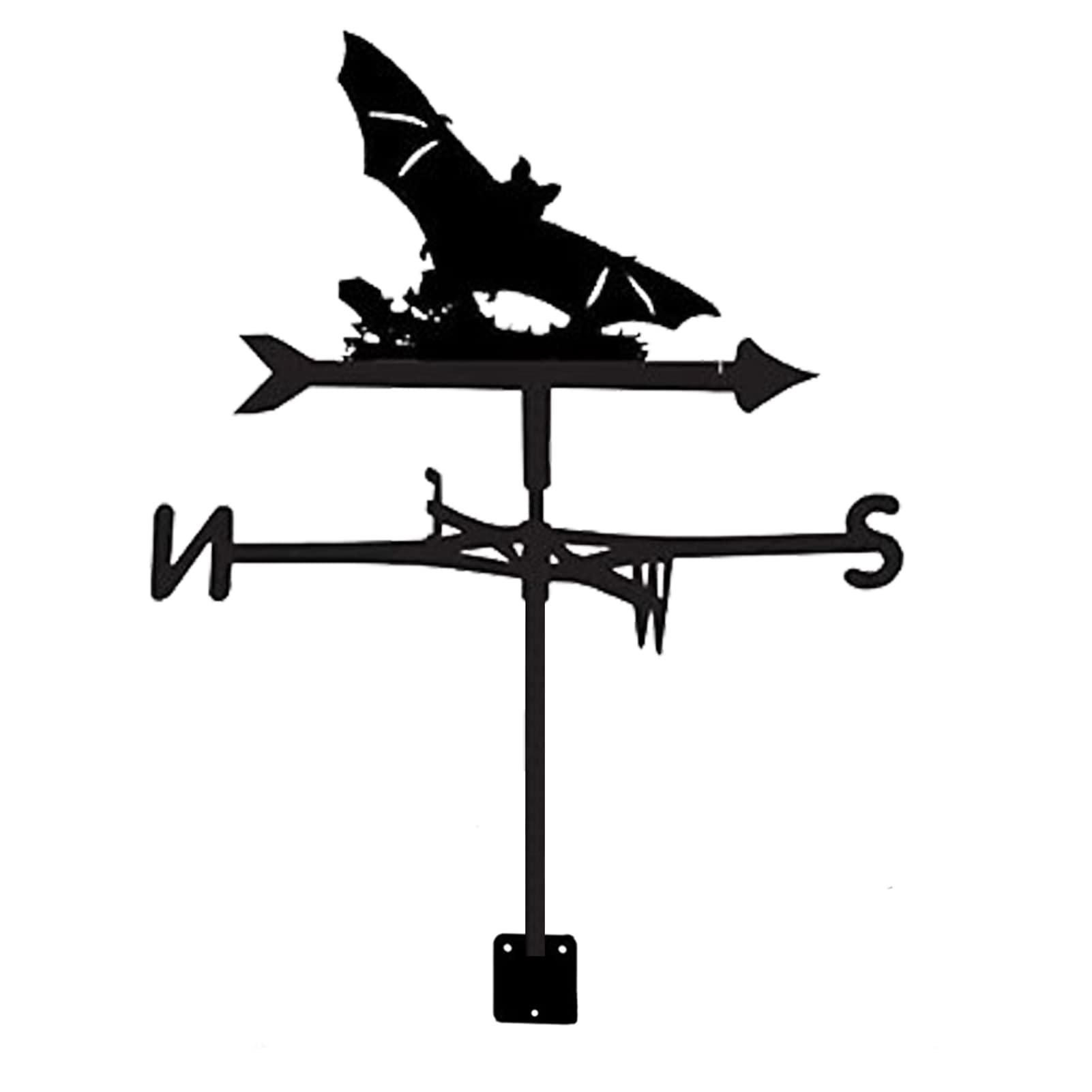 TAXXII Metal Weather Vane for Garden Decor Farmhouse Decorative with Ornamentweather Weathervanes Hollow Wind Direction Outdoor Roof