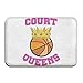 Produktbild Klotr Fußabtreter, Home Door Mat Court Basketball Queens Doormat Door Mats Entrance Rugs Anti Slip 40x60 cm for Indoor Outdoor