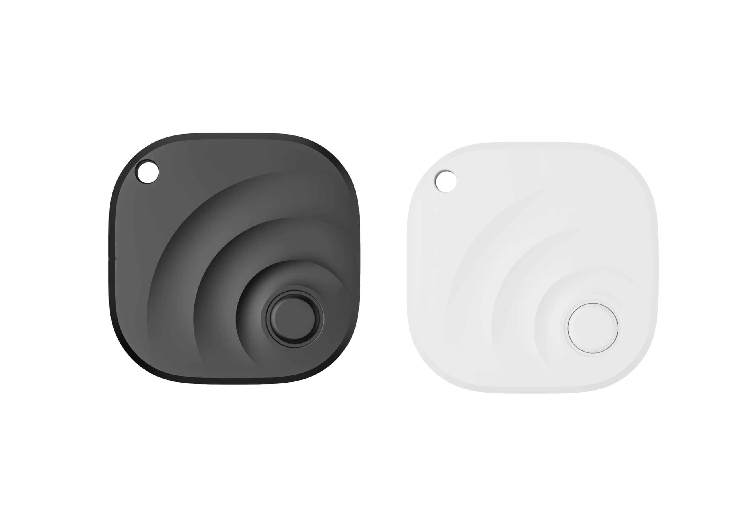 Air Tracker Tag, Lot de 2, Compatible avec Les appareils Android et Apple, Fonctionne avec l'application Apple Find My (1 Noir et 1 Blanc)