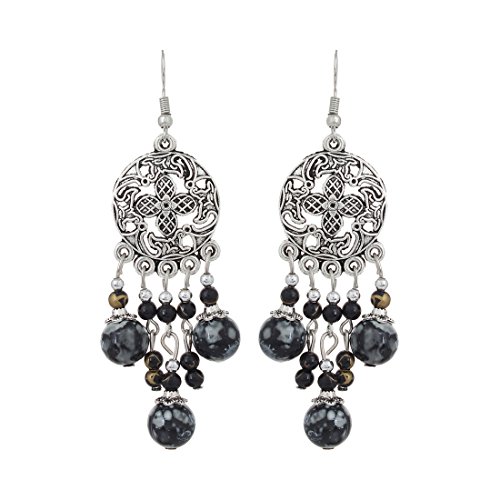 Oxidised Silver Bohemian Earrings