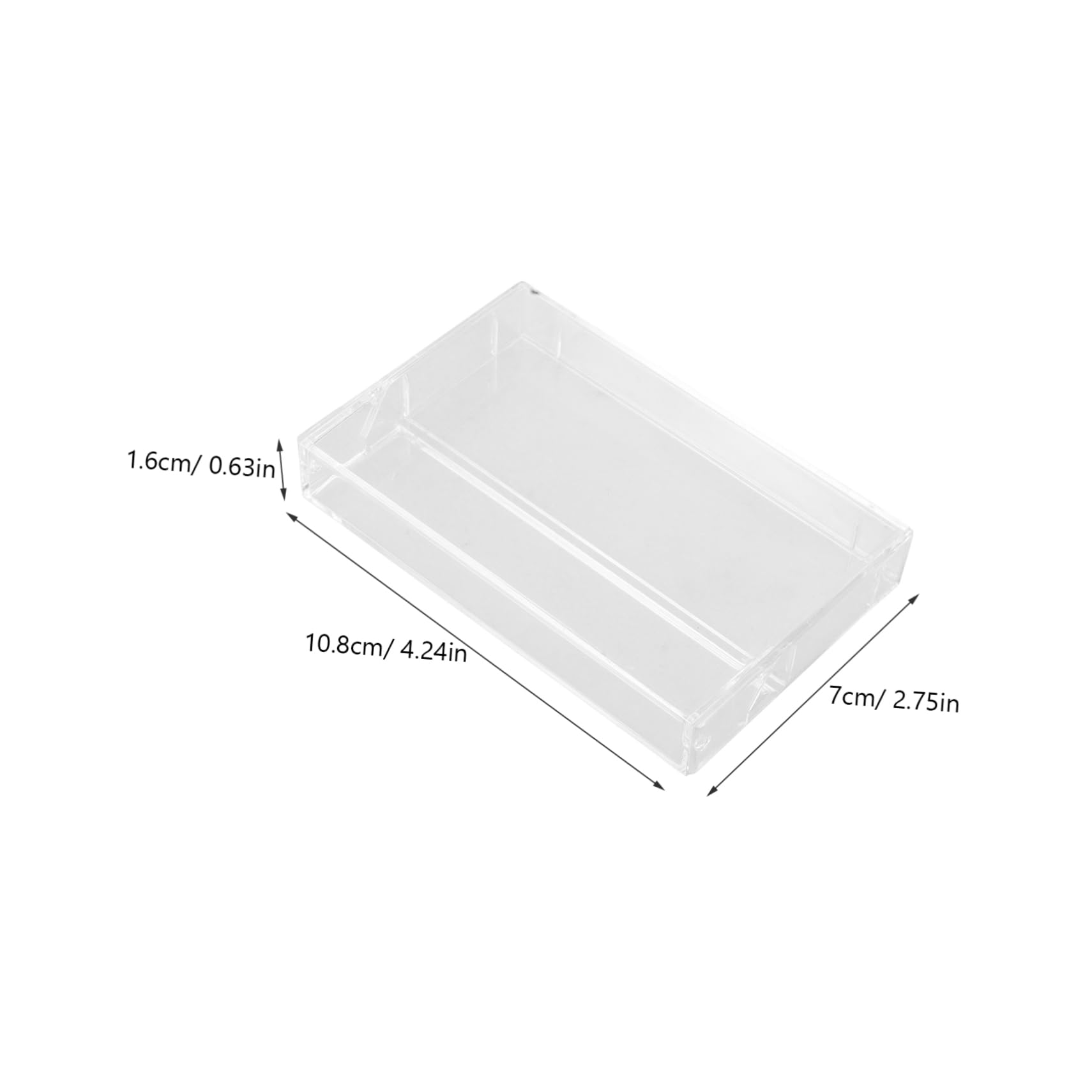 Unomor Retro Small Cassette Boxes Plastic Cassette Tape Holder Cassette Case for Tape Protection and Storage